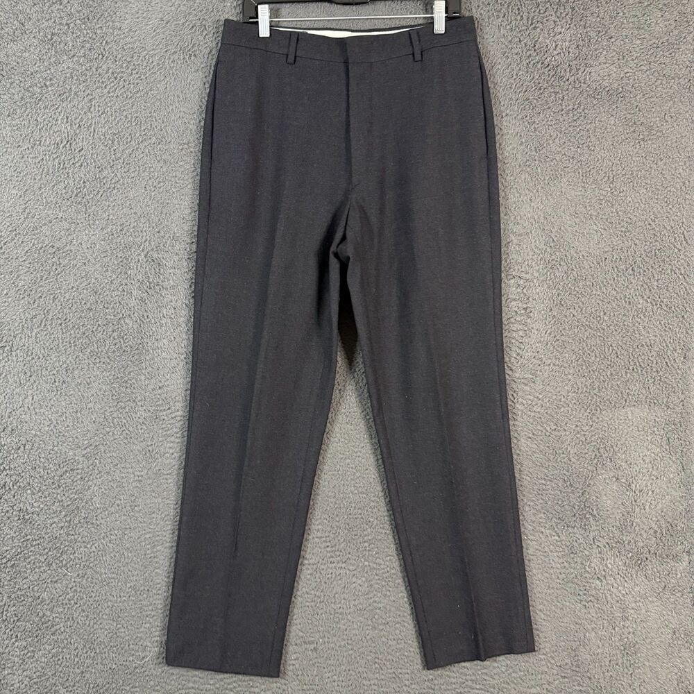 Vtg Banana Republic Dress Pants Mens 32x32 Straight Fit Flannel Wool Y2K